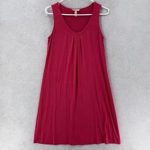 Soma Swing Dress Womens SMALL‎ Pink Jersey Knit Stretch Shift Comfort Beachy